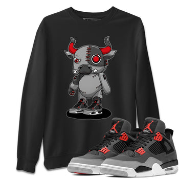Jordan 4 Infrared Sneaker Match Tees Cyborg Bull Sneaker Tees Jordan 4 Infrared Sneaker Release Tees Unisex Shirts