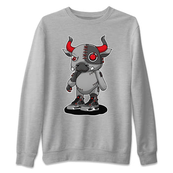 Jordan 4 Infrared Sneaker Match Tees Cyborg Bull Sneaker Tees Jordan 4 Infrared Sneaker Release Tees Unisex Shirts