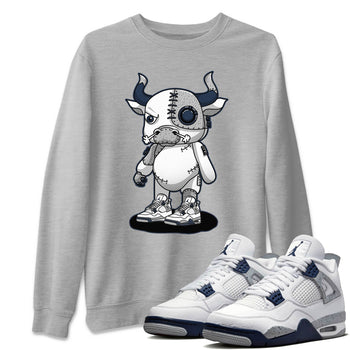 Jordan 4 Midnight Navy Sneaker Match Tees Cyborg Bull Sneaker Tees Jordan 4 Midnight Navy Sneaker Release Tees Unisex Shirts