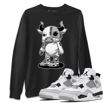 Jordan 4 Military Black Sneaker Match Tees Cyborg Bull Sneaker Tees Jordan 4 Military Black Sneaker Release Tees Unisex Shirts