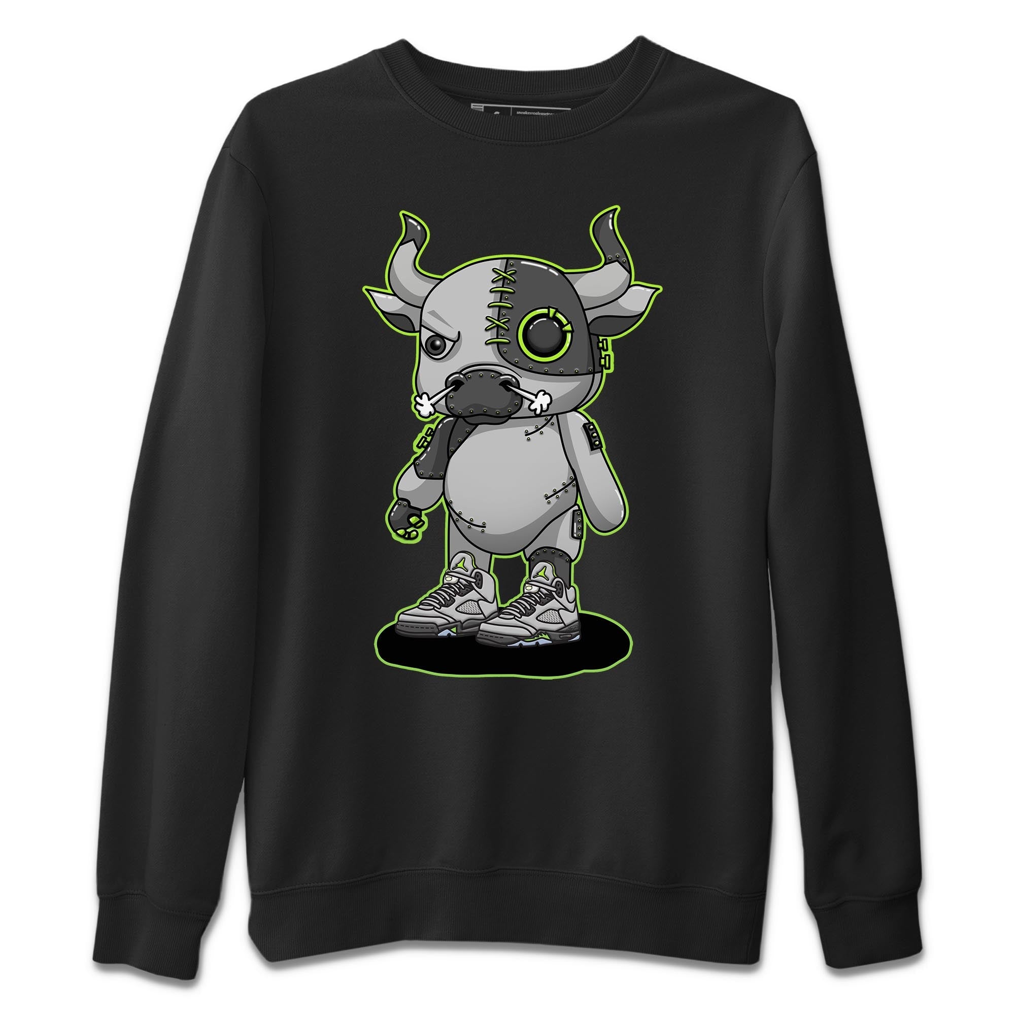 Jordan 5 Green Bean Sneaker Match Tees Cyborg Bull Sneaker Tees Jordan 5 Green Bean Sneaker Release Tees Unisex Shirts
