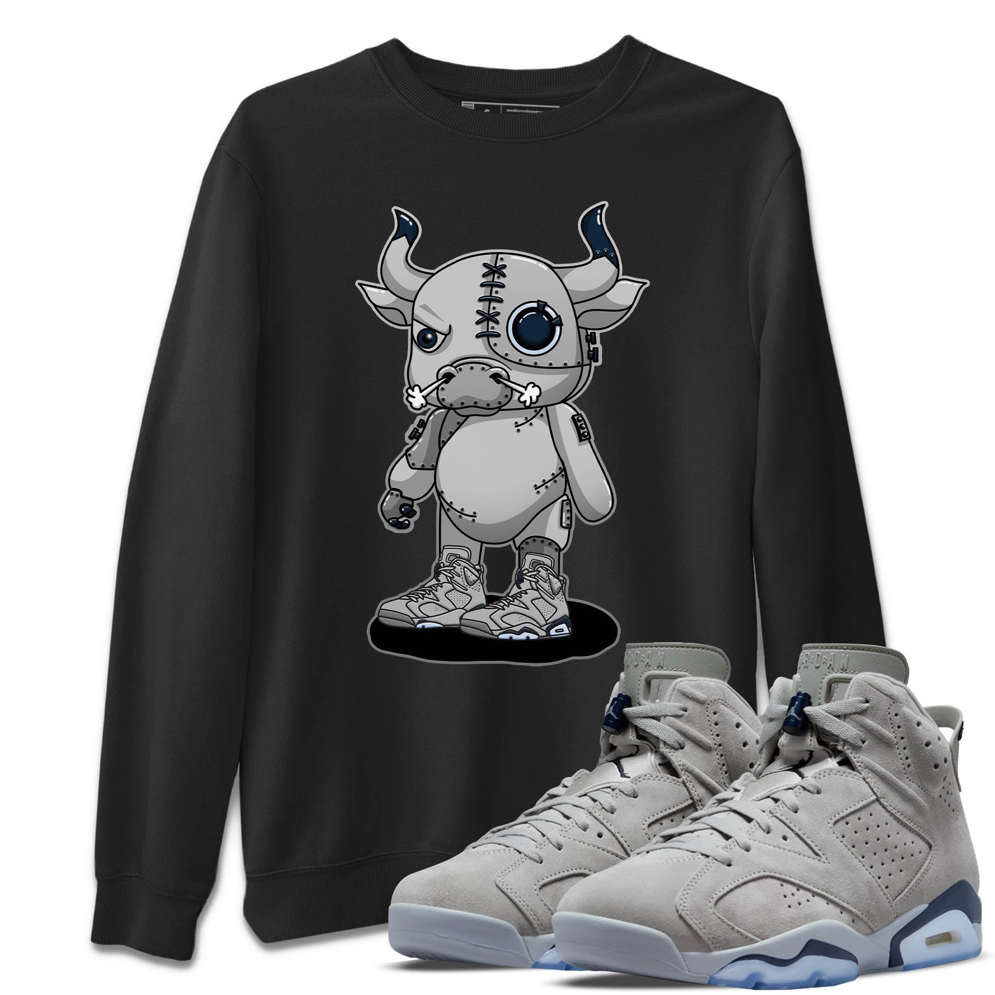 Jordan 6 Georgetown Sneaker Match Tees Cyborg Bull Sneaker Tees Jordan 6 Georgetown Sneaker Release Tees Unisex Shirts