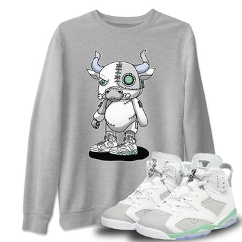 Jordan 6 Mint Foam Sneaker Match Tees Cyborg Bull Sneaker Tees Jordan 6 Mint Foam Sneaker Release Tees Unisex Shirts