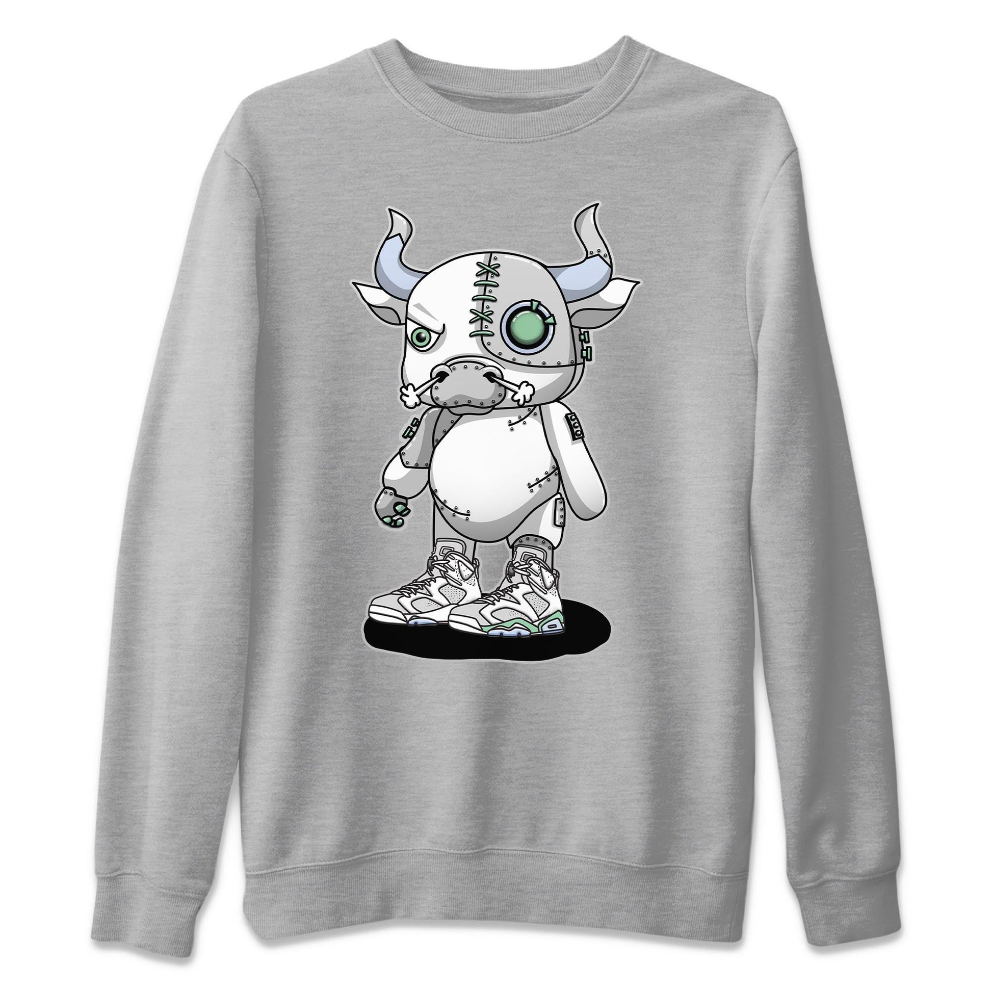 Jordan 6 Mint Foam Sneaker Match Tees Cyborg Bull Sneaker Tees Jordan 6 Mint Foam Sneaker Release Tees Unisex Shirts