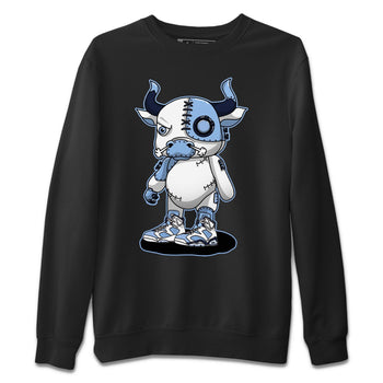 Jordan 6 UNC Sneaker Match Tees Cyborg Bull Sneaker Tees Jordan 6 UNC Sneaker Release Tees Unisex Shirts