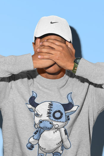 Jordan 6 UNC Sneaker Match Tees Cyborg Bull Sneaker Tees Jordan 6 UNC Sneaker Release Tees Unisex Shirts
