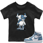 Jordan 1 Denim Sneaker Match Tees Cyborg Bull Sneaker Tees Jordan 1 Denim Sneaker Release Tees Kids Shirts