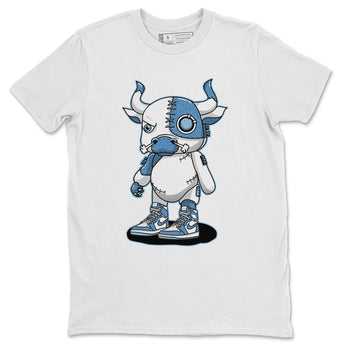 Jordan 1 Denim Sneaker Match Tees Cyborg Bull Sneaker Tees Jordan 1 Denim Sneaker Release Tees Unisex Shirts