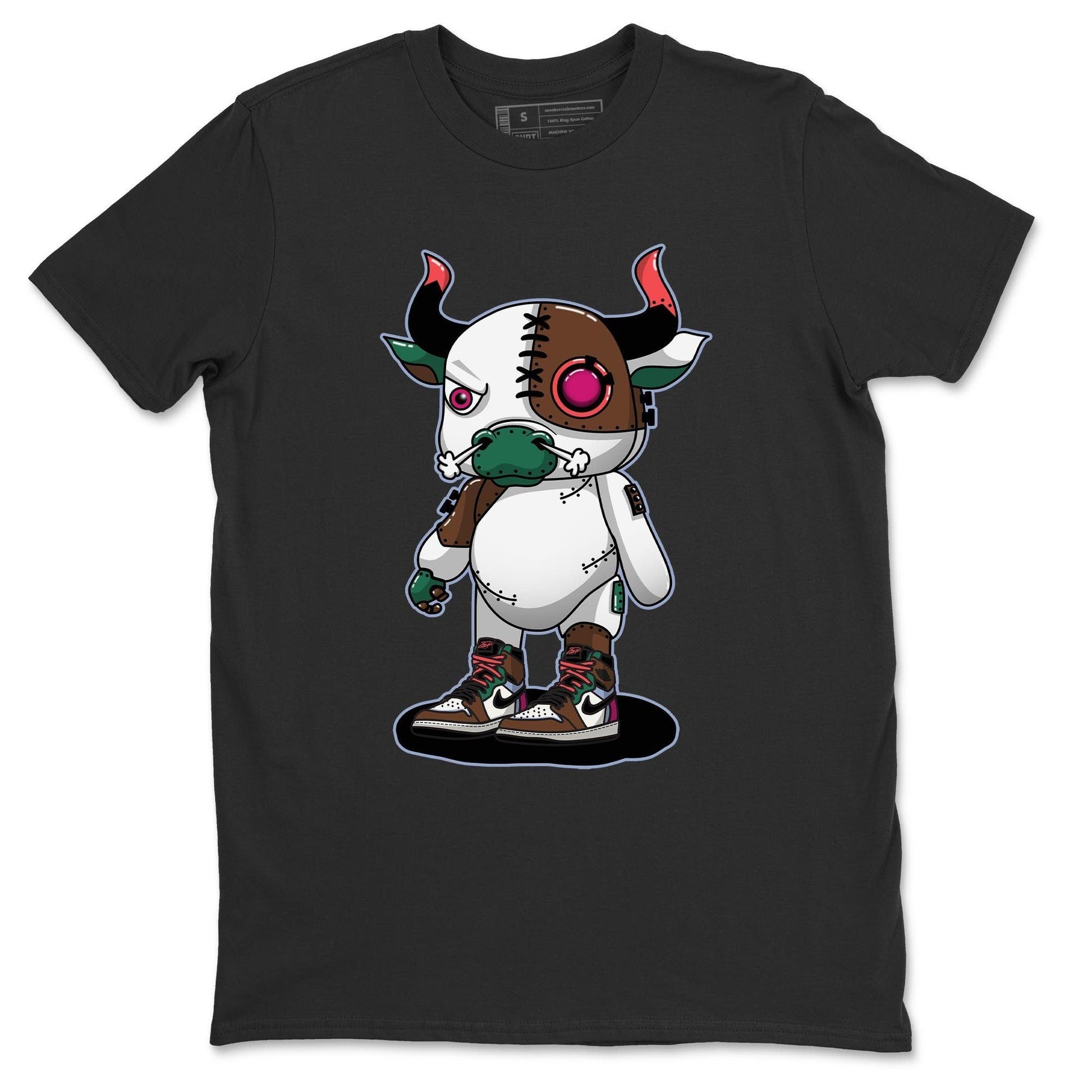 Jordan 1 Hand Crafted Sneaker Match Tees Cyborg Bull Sneaker Tees Jordan 1 Hand Crafted Sneaker Release Tees Unisex Shirts