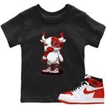 Jordan 1 Heritage Sneaker Match Tees Cyborg Bull Sneaker Tees Jordan 1 Heritage Sneaker Release Tees Kids Shirts