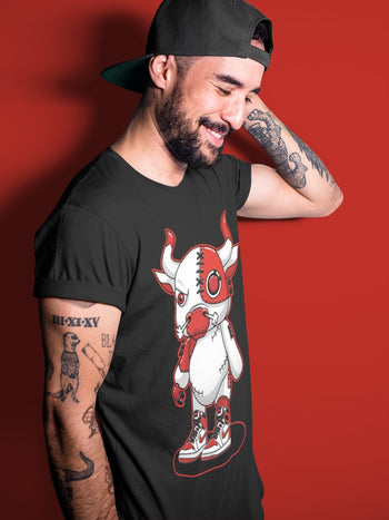 Jordan 1 Heritage Sneaker Match Tees Cyborg Bull Sneaker Tees Jordan 1 Heritage Sneaker Release Tees Unisex Shirts