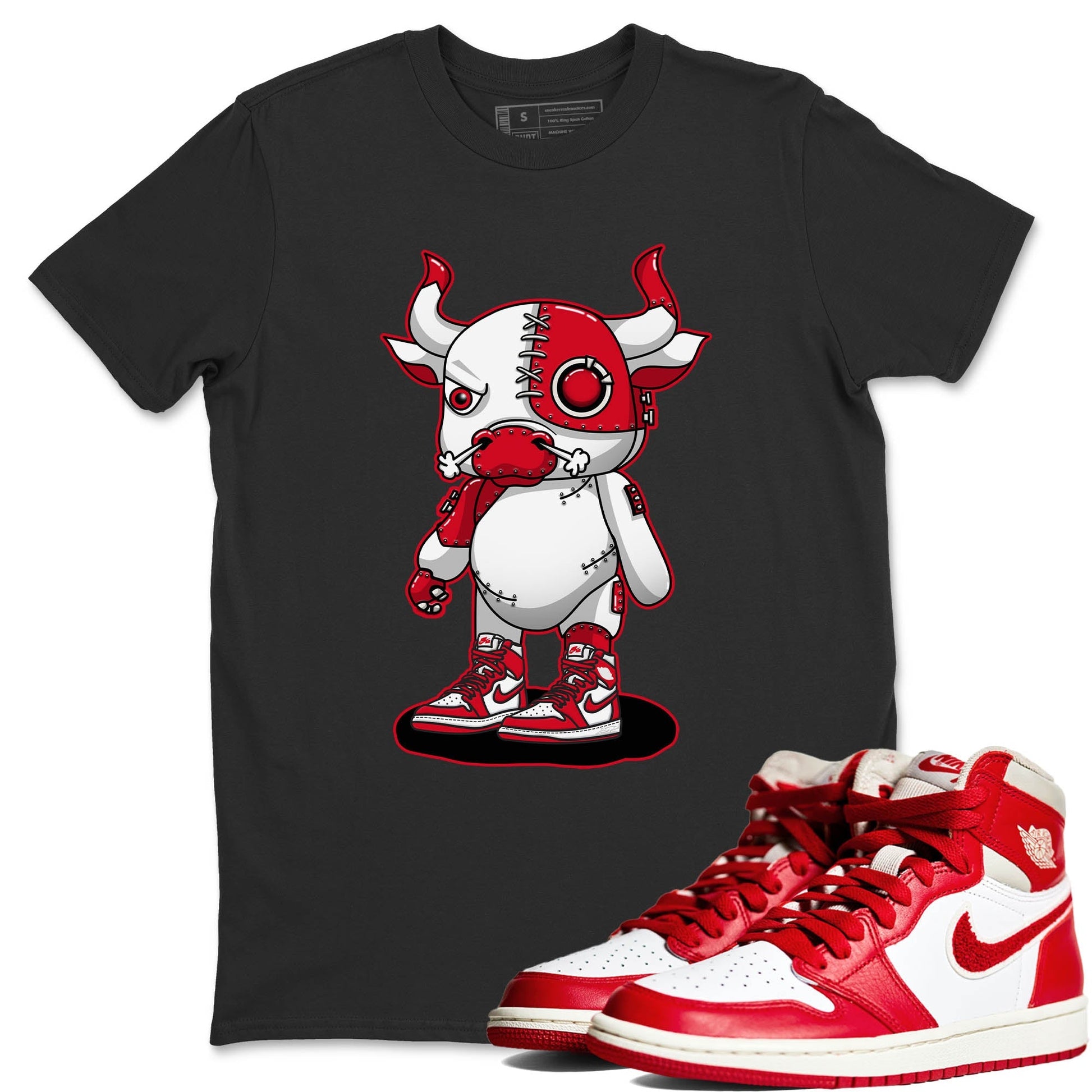 Jordan 1 Newstalgia Sneaker Match Tees Cyborg Bull Sneaker Tees Jordan 1 Newstalgia Sneaker Release Tees Unisex Shirts