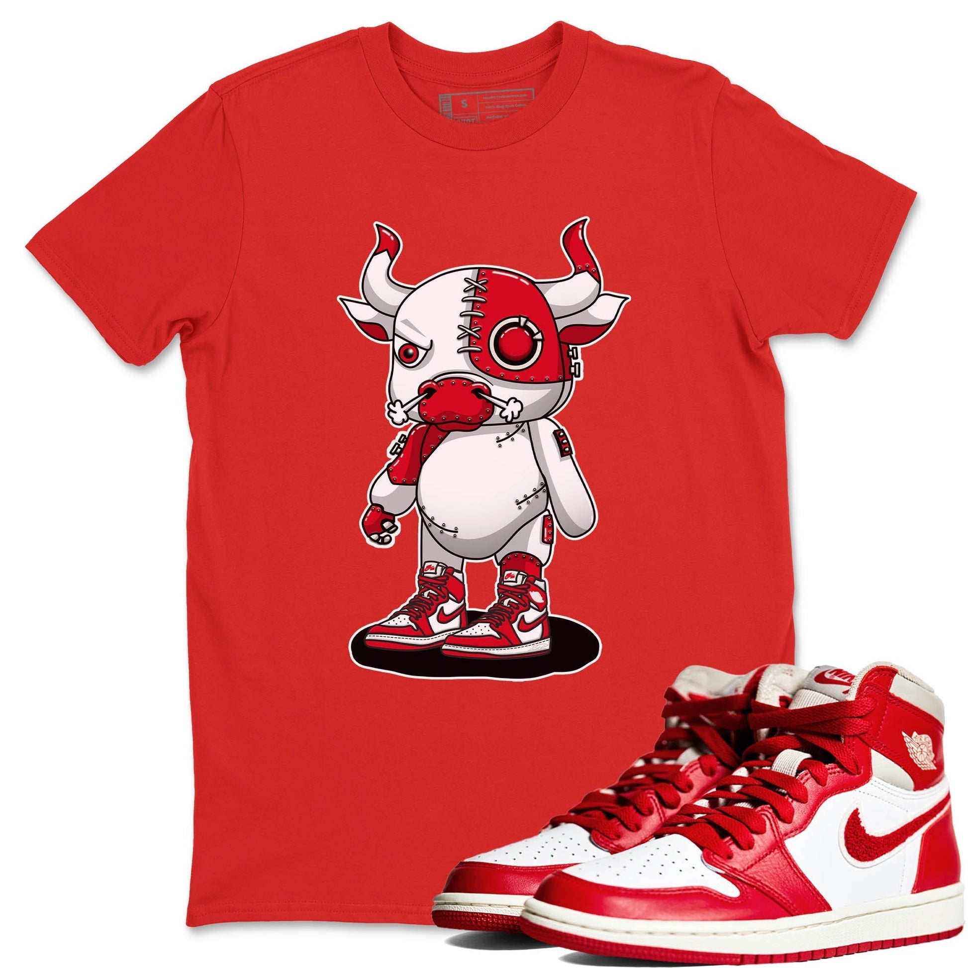 Jordan 1 Newstalgia Sneaker Match Tees Cyborg Bull Sneaker Tees Jordan 1 Newstalgia Sneaker Release Tees Unisex Shirts