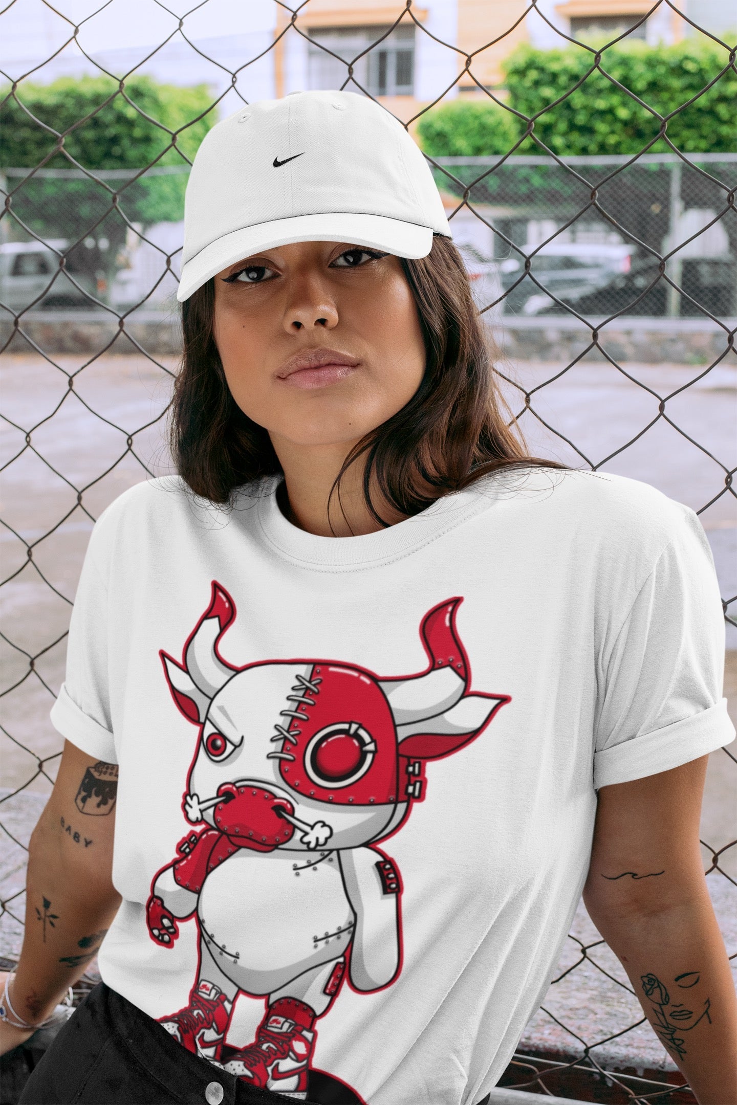 Jordan 1 Newstalgia Sneaker Match Tees Cyborg Bull Sneaker Tees Jordan 1 Newstalgia Sneaker Release Tees Unisex Shirts