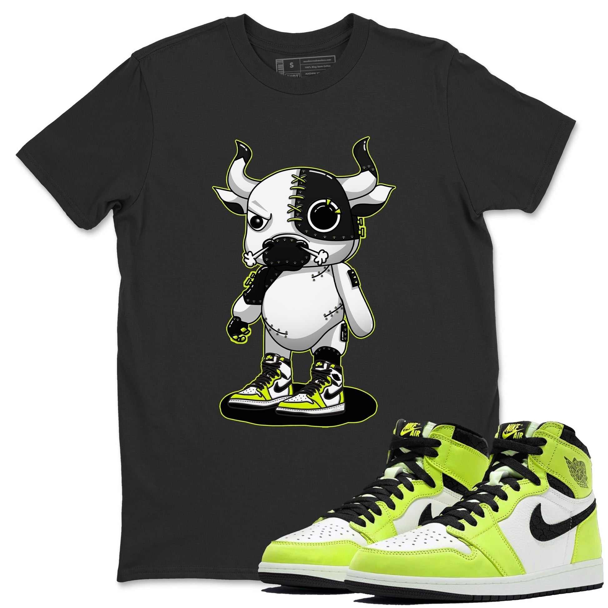 Jordan 1 Visionaire Sneaker Match Tees Cyborg Bull Sneaker Tees Jordan 1 Visionaire Sneaker Release Tees Unisex Shirts
