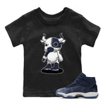 Jordan 11 Midnight Navy Sneaker Match Tees Cyborg Bull Sneaker Tees Jordan 11 Midnight Navy Sneaker Release Tees Kids Shirts