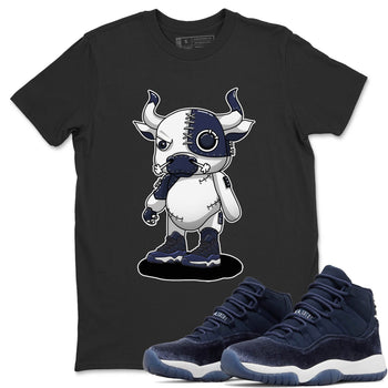 Jordan 11 Midnight Navy Sneaker Match Tees Cyborg Bull Sneaker Tees Jordan 11 Midnight Navy Sneaker Release Tees Unisex Shirts