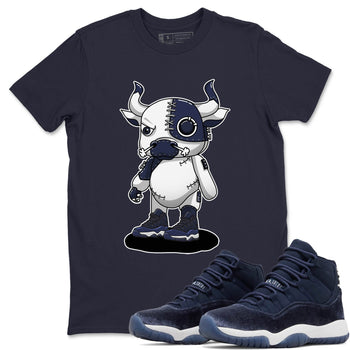 Jordan 11 Midnight Navy Sneaker Match Tees Cyborg Bull Sneaker Tees Jordan 11 Midnight Navy Sneaker Release Tees Unisex Shirts