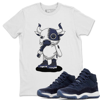 Jordan 11 Midnight Navy Sneaker Match Tees Cyborg Bull Sneaker Tees Jordan 11 Midnight Navy Sneaker Release Tees Unisex Shirts