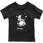 Jordan 12 Playoffs Sneaker Match Tees Cyborg Bull Sneaker Tees Jordan 12 Playoffs Sneaker Release Tees Kids Shirts