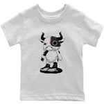 Jordan 12 Playoffs Sneaker Match Tees Cyborg Bull Sneaker Tees Jordan 12 Playoffs Sneaker Release Tees Kids Shirts