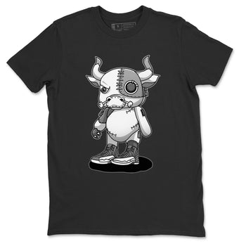 Jordan 12 Stealth Sneaker Match Tees Cyborg Bull Sneaker Tees Jordan 12 Stealth Sneaker Release Tees Unisex Shirts