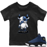 Jordan 13 Brave Blue Sneaker Match Tees Cyborg Bull Sneaker Tees Jordan 13 Brave Blue Sneaker Release Tees Kids Shirts