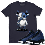 Jordan 13 Brave Blue Sneaker Match Tees Cyborg Bull Sneaker Tees Jordan 13 Brave Blue Sneaker Release Tees Unisex Shirts