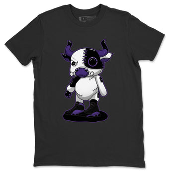 Jordan 13 Court Purple Sneaker Match Tees Cyborg Bull Sneaker Tees Jordan 13 Court Purple Sneaker Release Tees Unisex Shirts