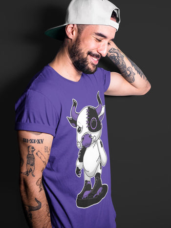 Jordan 13 Court Purple Sneaker Match Tees Cyborg Bull Sneaker Tees Jordan 13 Court Purple Sneaker Release Tees Unisex Shirts