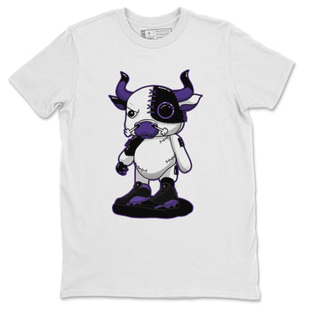 Jordan 13 Court Purple Sneaker Match Tees Cyborg Bull Sneaker Tees Jordan 13 Court Purple Sneaker Release Tees Unisex Shirts