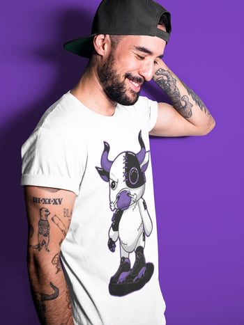 Jordan 13 Court Purple Sneaker Match Tees Cyborg Bull Sneaker Tees Jordan 13 Court Purple Sneaker Release Tees Unisex Shirts