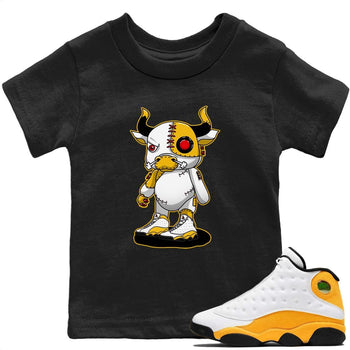 Jordan 13 Del Sol Sneaker Match Tees Cyborg Bull Sneaker Tees Jordan 13 Del Sol Sneaker Release Tees Kids Shirts