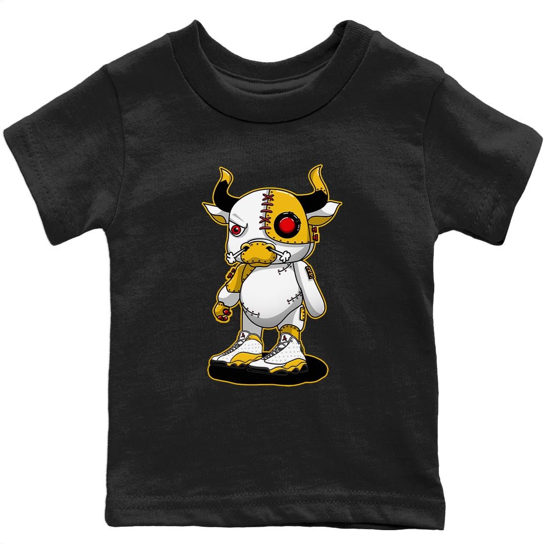 Jordan 13 Del Sol Sneaker Match Tees Cyborg Bull Sneaker Tees Jordan 13 Del Sol Sneaker Release Tees Kids Shirts