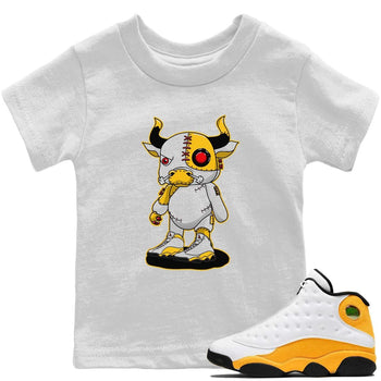Jordan 13 Del Sol Sneaker Match Tees Cyborg Bull Sneaker Tees Jordan 13 Del Sol Sneaker Release Tees Kids Shirts