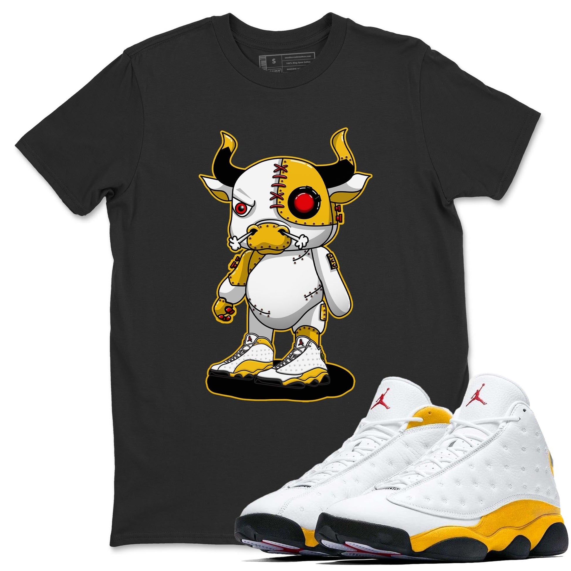 Jordan 13 Del Sol Sneaker Match Tees Cyborg Bull Sneaker Tees Jordan 13 Del Sol Sneaker Release Tees Unisex Shirts