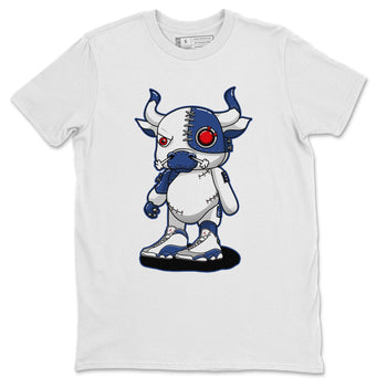 Jordan 13 French Blue Sneaker Match Tees Cyborg Bull Sneaker Tees Jordan 13 French Blue Sneaker Release Tees Unisex Shirts