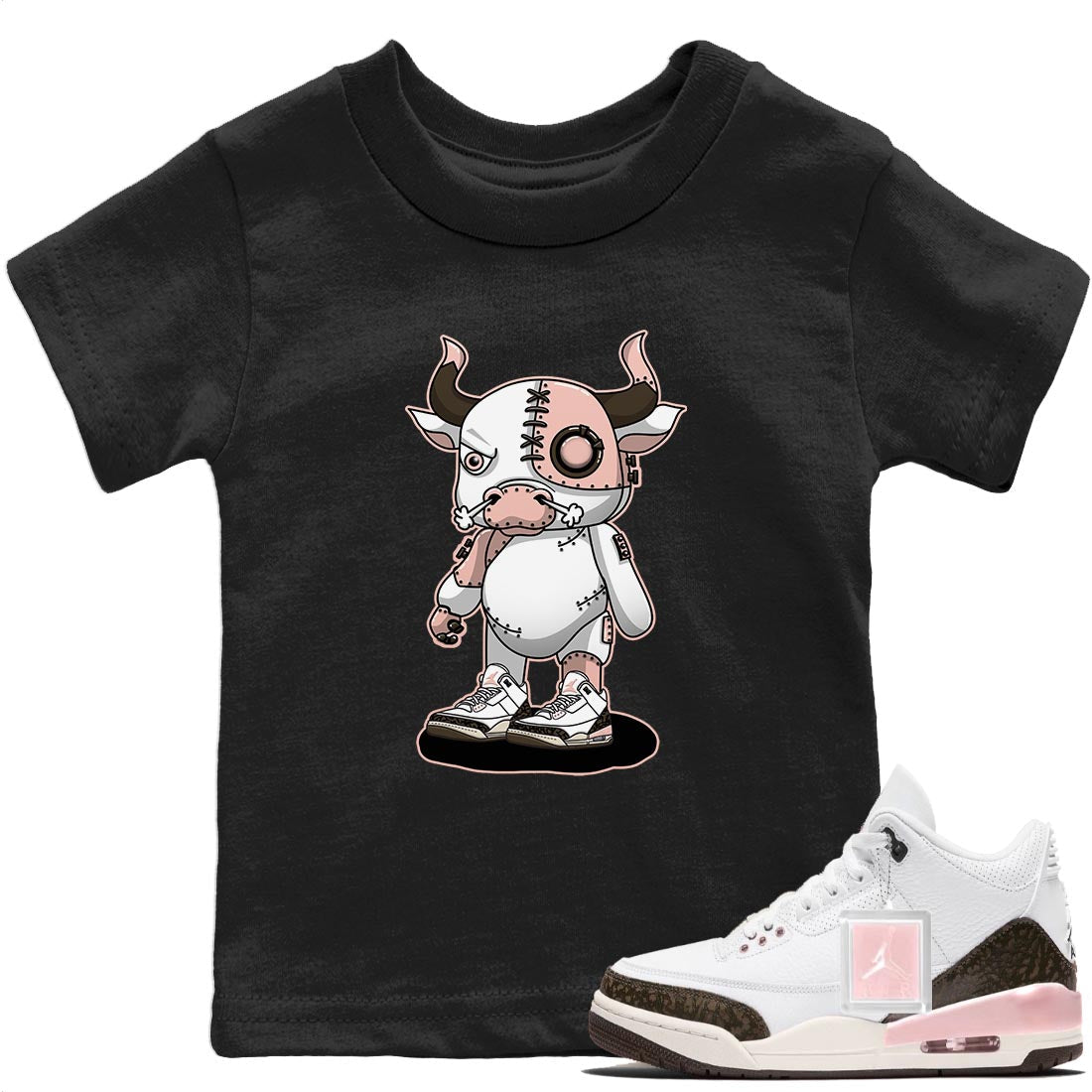 Jordan 3 Atmosphere Sneaker Match Tees Cyborg Bull Sneaker Tees Jordan 3 Atmosphere Sneaker Release Tees Kids Shirts