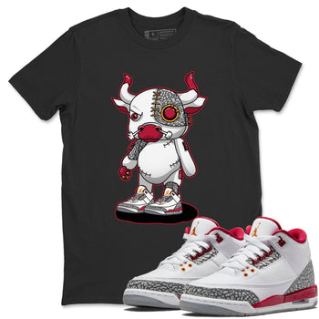 Jordan 3 Cardinal Sneaker Match Tees Cyborg Bull Sneaker Tees Jordan 3 Cardinal Sneaker Release Tees Unisex Shirts