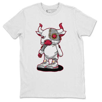 Jordan 3 Cardinal Sneaker Match Tees Cyborg Bull Sneaker Tees Jordan 3 Cardinal Sneaker Release Tees Unisex Shirts