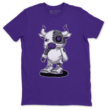 Jordan 3 Dark Iris Sneaker Match Tees Cyborg Bull Sneaker Tees Jordan 3 Dark Iris Sneaker Release Tees Unisex Shirts