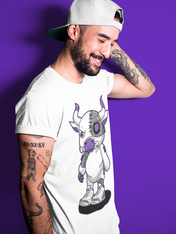 Jordan 3 Dark Iris Sneaker Match Tees Cyborg Bull Sneaker Tees Jordan 3 Dark Iris Sneaker Release Tees Unisex Shirts