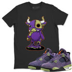 Jordan 4 Canyon Purple Sneaker Match Tees Cyborg Bull Sneaker Tees Jordan 4 Canyon Purple Sneaker Release Tees Unisex Shirts