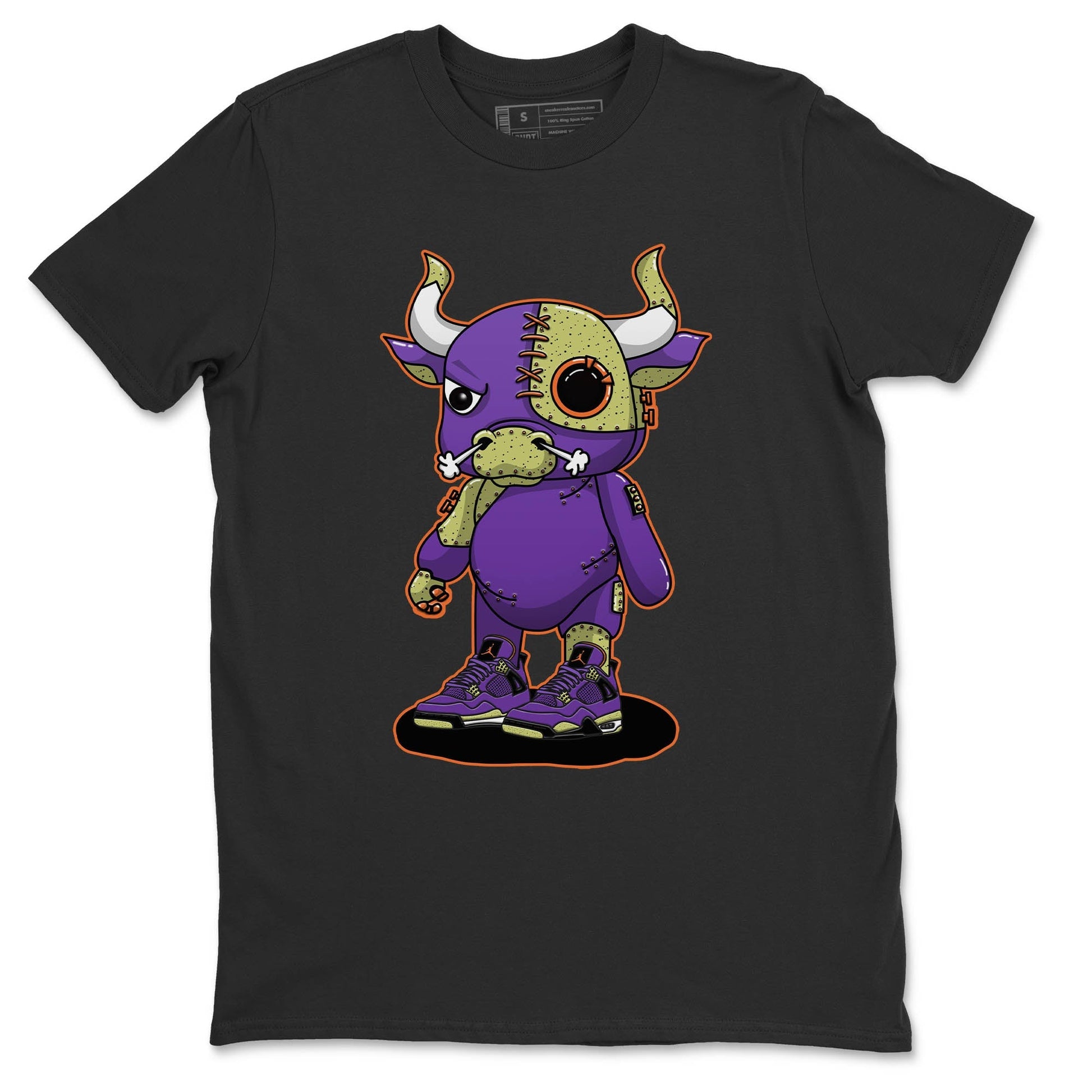 Jordan 4 Canyon Purple Sneaker Match Tees Cyborg Bull Sneaker Tees Jordan 4 Canyon Purple Sneaker Release Tees Unisex Shirts