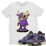 Jordan 4 Canyon Purple Sneaker Match Tees Cyborg Bull Sneaker Tees Jordan 4 Canyon Purple Sneaker Release Tees Unisex Shirts