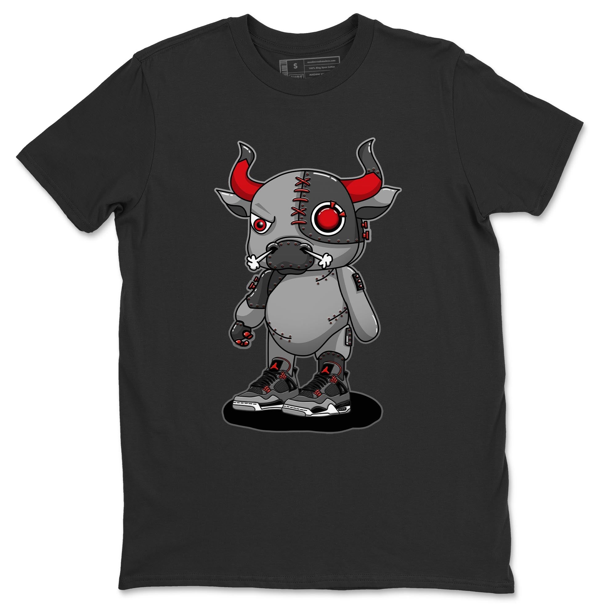 Jordan 4 Infrared Sneaker Match Tees Cyborg Bull Sneaker Tees Jordan 4 Infrared Sneaker Release Tees Unisex Shirts