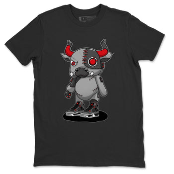 Jordan 4 Infrared Sneaker Match Tees Cyborg Bull Sneaker Tees Jordan 4 Infrared Sneaker Release Tees Unisex Shirts