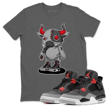 Jordan 4 Infrared Sneaker Match Tees Cyborg Bull Sneaker Tees Jordan 4 Infrared Sneaker Release Tees Unisex Shirts