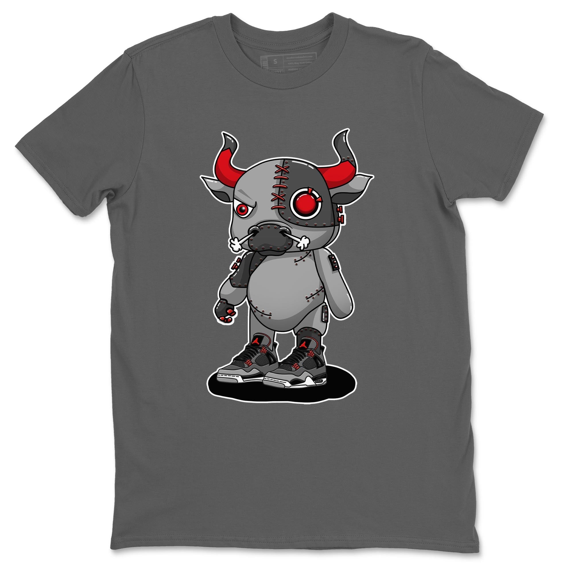 Jordan 4 Infrared Sneaker Match Tees Cyborg Bull Sneaker Tees Jordan 4 Infrared Sneaker Release Tees Unisex Shirts