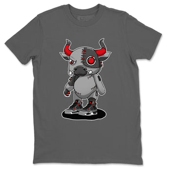 Jordan 4 Infrared Sneaker Match Tees Cyborg Bull Sneaker Tees Jordan 4 Infrared Sneaker Release Tees Unisex Shirts